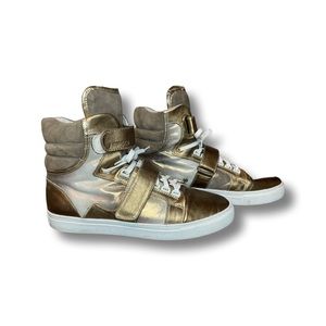 Android Homme High Top Shoes Gold Size 11